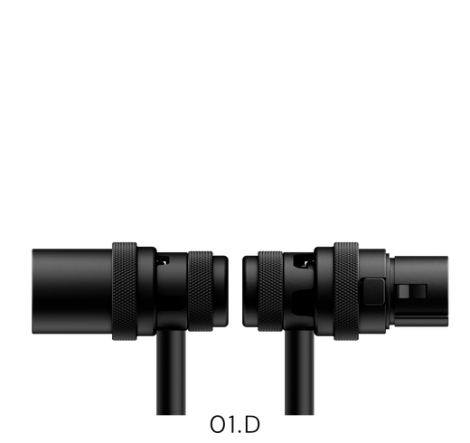 SP-Cables 01.D — Angled/Angled XLR Microphone Cable