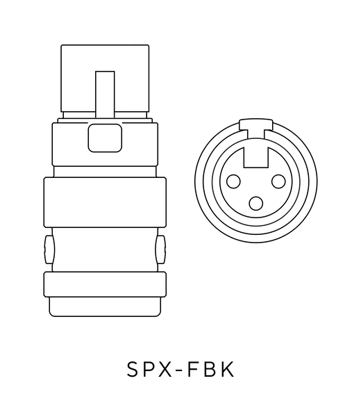 SPX-F — Straight XLR Female Connector